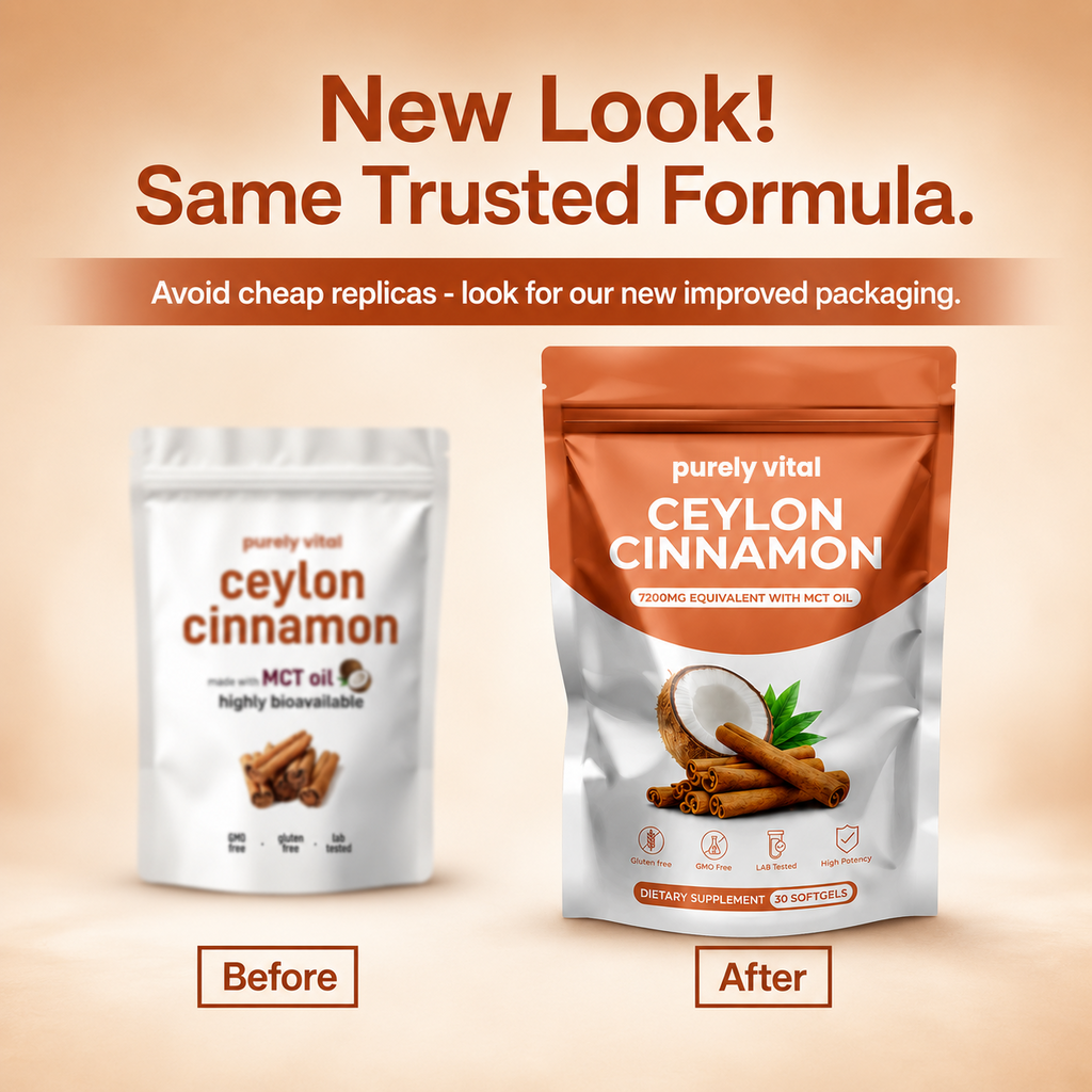 Ceylon Cinnamon softgels – new packaging