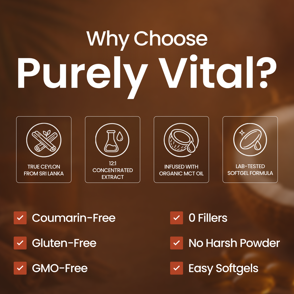 Why choose Purely Vital Ceylon Cinnamon