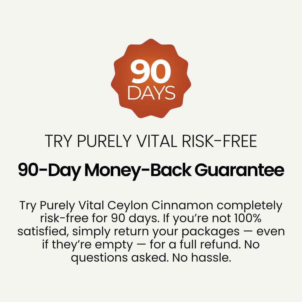Purely Vital 90-day money-back guarantee